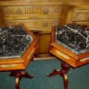 FINEST PAIR LOUIS XV Style MARBLE top side tables