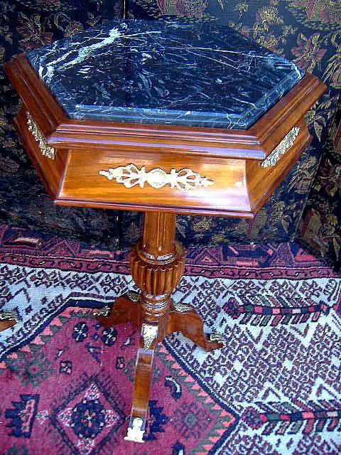 FINEST PAIR LOUIS XV Style MARBLE top side tables