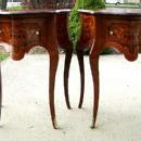Pair quality Louis XV style marquetry side tables