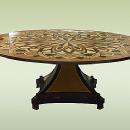 HUGE (86 inches!!!)FASCINATING Biedermeier table