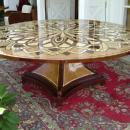 HUGE (86 inches!!!)FASCINATING Biedermeier table