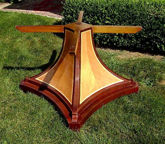 HUGE (86 inches!!!)FASCINATING Biedermeier table