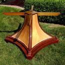 HUGE (86 inches!!!)FASCINATING Biedermeier table