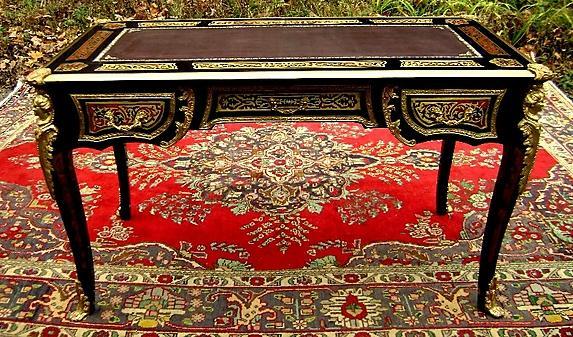 Grandiose Royal Louis XV style Boulle desk