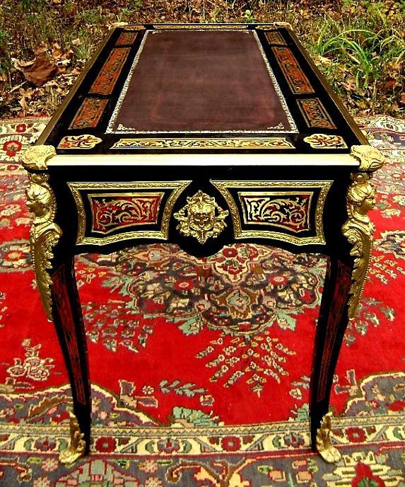 Grandiose Royal Louis XV style Boulle desk