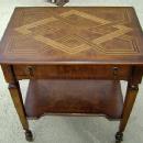 Quality English marquetry Inlaid walnut table-desk