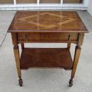 Quality English marquetry Inlaid walnut table-desk