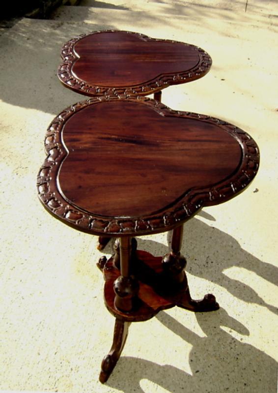 Beautiful Pair of solid Mahogany Irish style side table