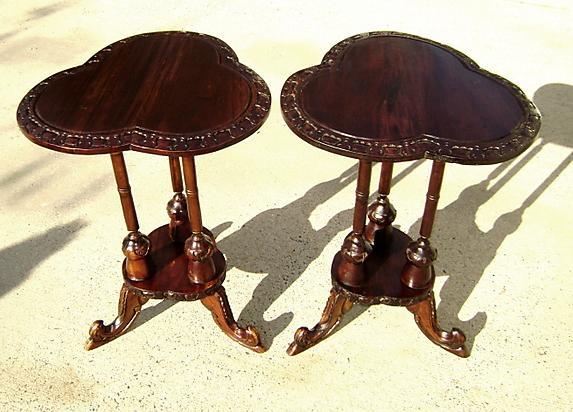 Beautiful Pair of solid Mahogany Irish style side table
