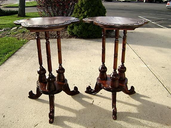 Beautiful Pair of solid Mahogany Irish style side table