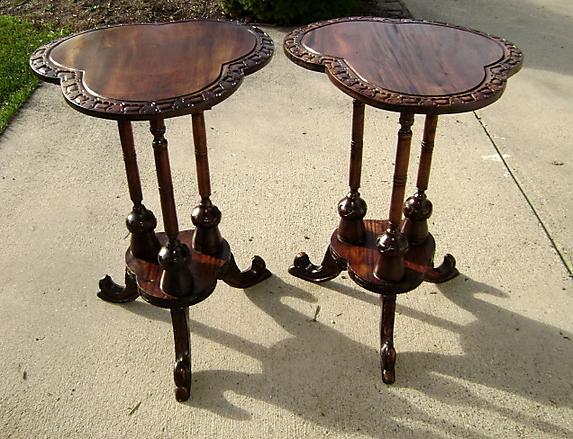 Beautiful Pair of solid Mahogany Irish style side table