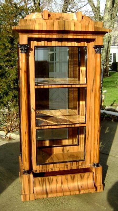 HIGH End Cherry wood Biedermeier style cabinet