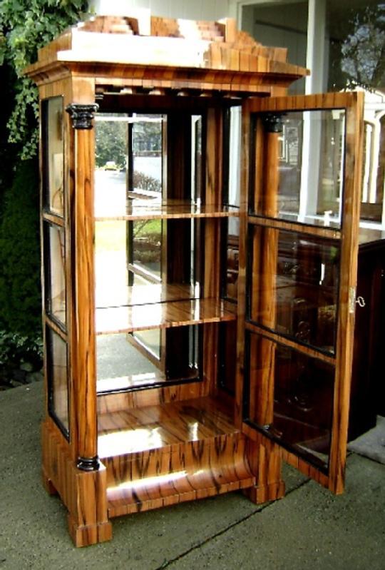HIGH End Cherry wood Biedermeier style cabinet