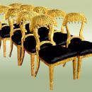 WONDERFUL set 8 unusual biedermeier style chairs