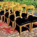WONDERFUL set 8 unusual biedermeier style chairs