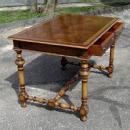 ROYAL Queen Mary style walnut LARGE 50 inch desk