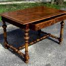 ROYAL Queen Mary style walnut LARGE 50 inch desk