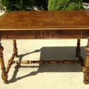 ROYAL Queen Mary style walnut LARGE 50 inch desk