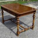 ROYAL Queen Mary style walnut LARGE 50 inch desk