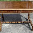 ROYAL Queen Mary style walnut LARGE 50 inch desk