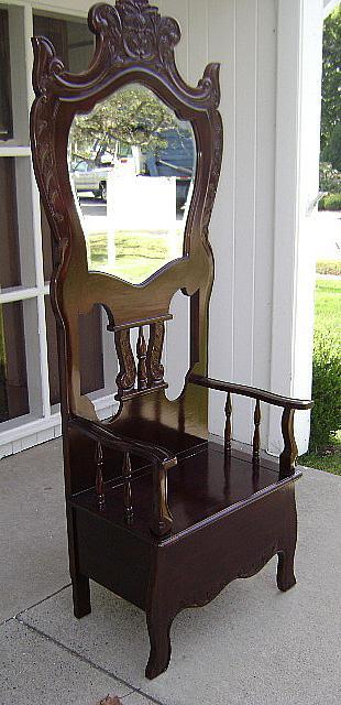 Victorian style Solid mahogany carved Hall stand