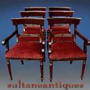 SET SIX Regency style chairs solid mahogany