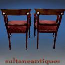SET SIX Regency style chairs solid mahogany
