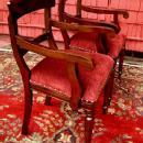 SET SIX Regency style chairs solid mahogany