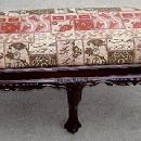 Quality Chipp. 2 SEATER Mahogany six legged stool