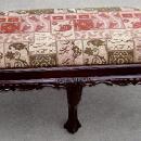 Quality Chipp. 2 SEATER Mahogany six legged stool