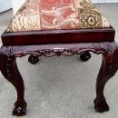 Quality Chipp. 2 SEATER Mahogany six legged stool