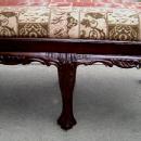 Quality Chipp. 2 SEATER Mahogany six legged stool