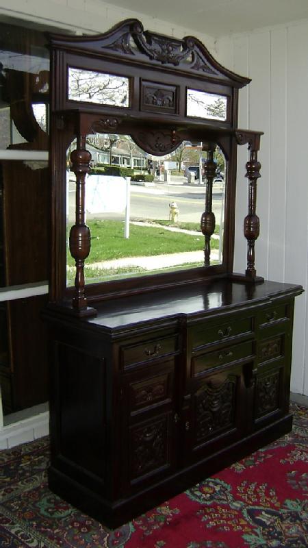 Splendid Monumental Flamed mahogany sideboard