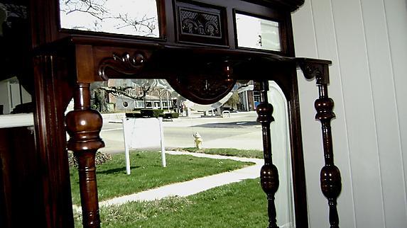 Splendid Monumental Flamed mahogany sideboard