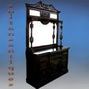 Splendid Monumental Flamed mahogany sideboard