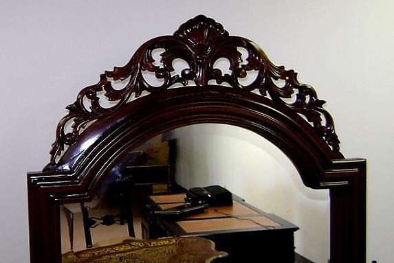 Quality Large Victorian Mahogany Standing Mirror