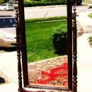 Quality Large Victorian Mahogany Standing Mirror