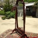 Quality Large Victorian Mahogany Standing Mirror