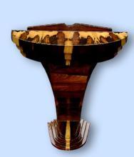 PHENOMENAL exotic rosewood Art Deco style console