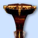 PHENOMENAL exotic rosewood Art Deco style console