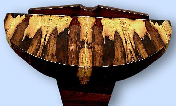 PHENOMENAL exotic rosewood Art Deco style console