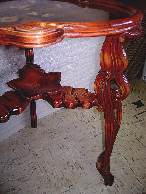 DRAGONFLY Marquetry TABLE Galle design