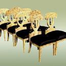 Sensational Set of Eight Biedermeier style chairs