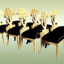Sensational Set of Eight Biedermeier style chairs