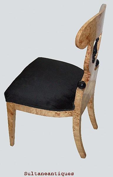 Sensational Set of Eight Biedermeier style chairs