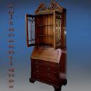 Majestic English Victorian style Bureau bookcase