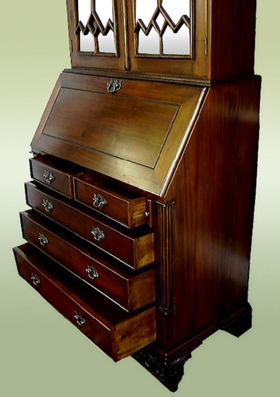 Majestic English Victorian style Bureau bookcase