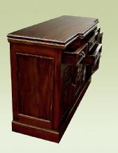 FANTASTIC carved flamed Mahogany Victorian Sideboard