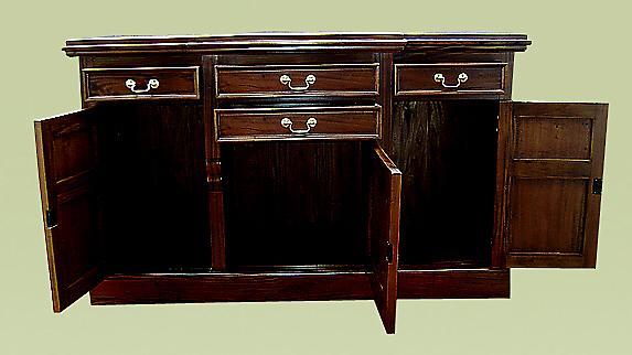 FANTASTIC carved flamed Mahogany Victorian Sideboard