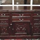 FANTASTIC carved flamed Mahogany Victorian Sideboard